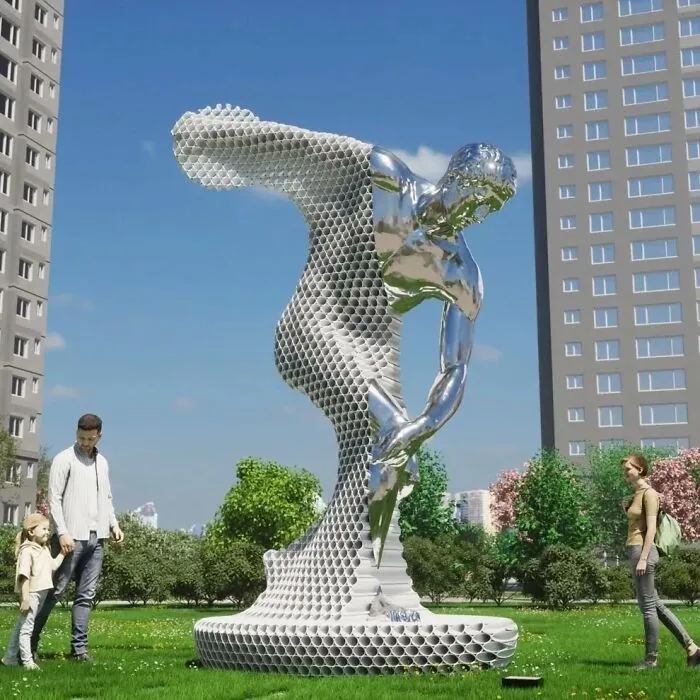 This Artist Creates Striking Metal Sculptures Using Stacked Pipes (23 Pics)