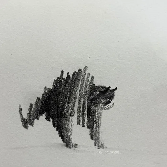 With Just A Few Lines, This Artist Creates Captivating Animal Portraits Full Of Emotion (25 Pics)