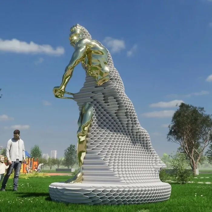 This Artist Creates Striking Metal Sculptures Using Stacked Pipes (23 Pics)