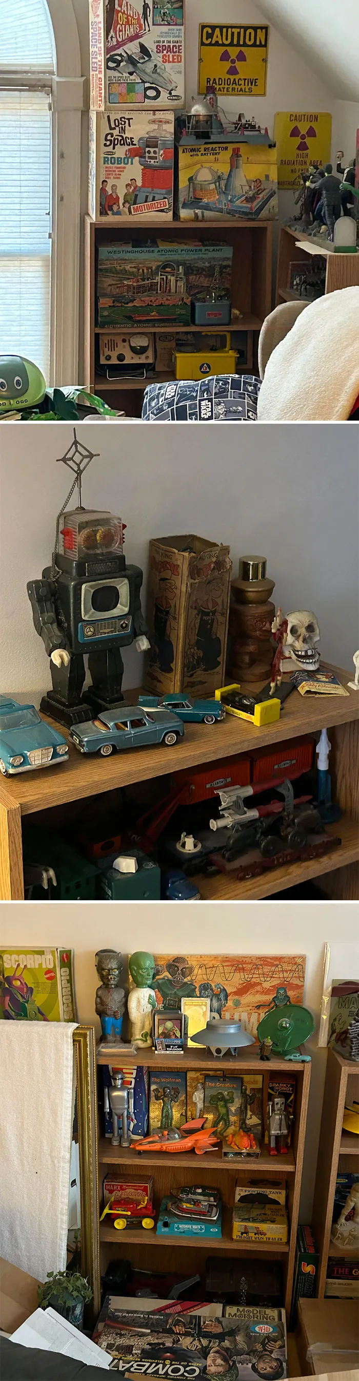 My Dad (70), A Retired Nuclear Engineer, Has Actively Collected Vintage Toys For 35-Years