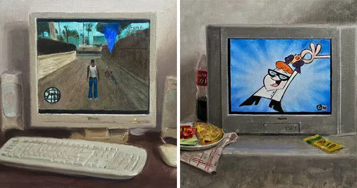 43 Nostalgic Paintings Of This Romanian Artist's Childhood That You Might Relate To