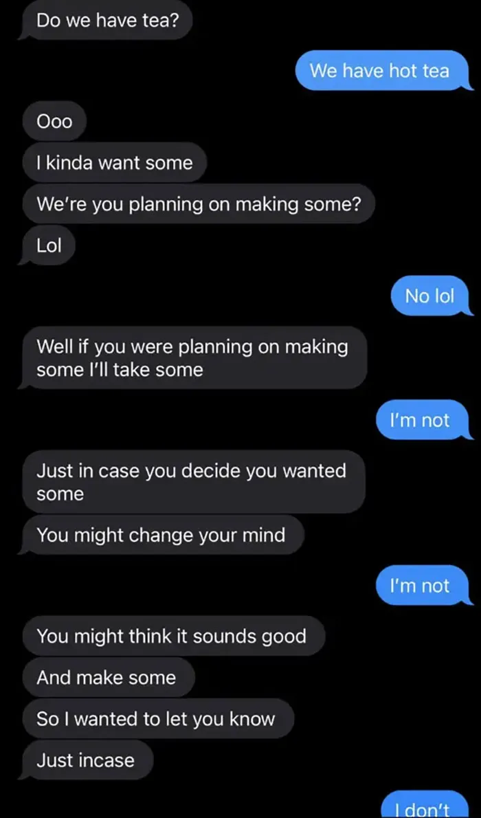 My Boyfriend Can't Make Anything For Himself