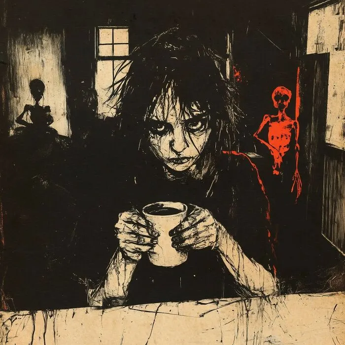 Nightmare-Inducing Artworks That Explore Dark Themes And Punk Energy, By Hari Ren (46 Pics)