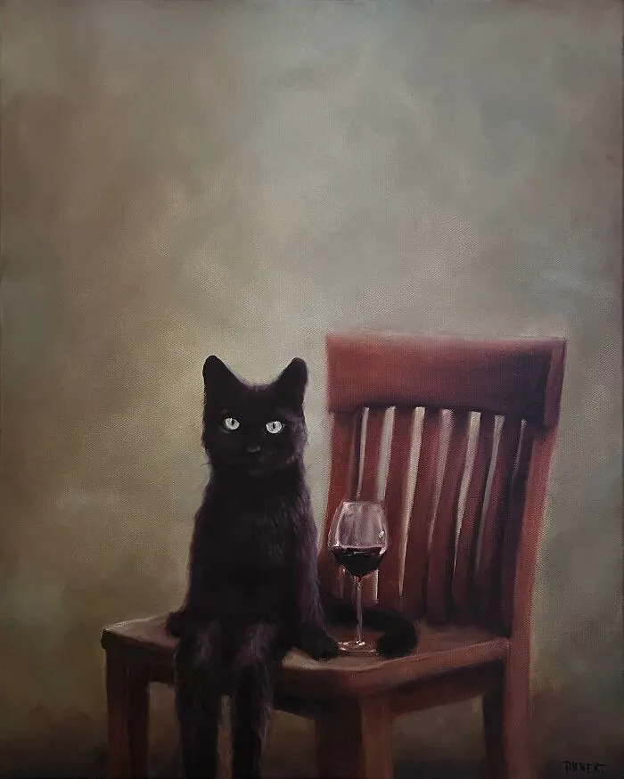 Artist’s 44 Thought-Provoking Paintings Where Animals Interact With The World As Humans