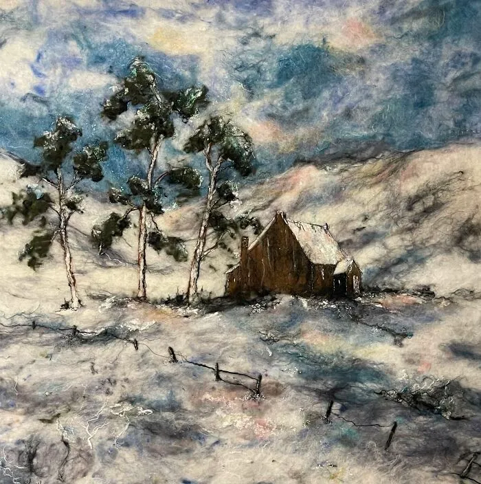 42 Incredible Artworks Of Various Scenery Felted By This Artist