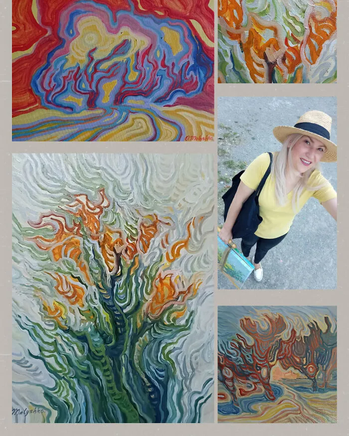 I Paint Flowers To Wake Up Trees And Plants After Winter (10 Pics)