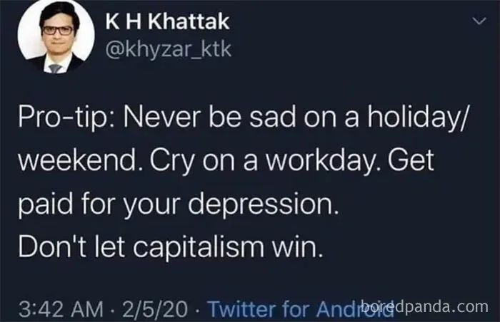 Workday Tears, Paid Cheers