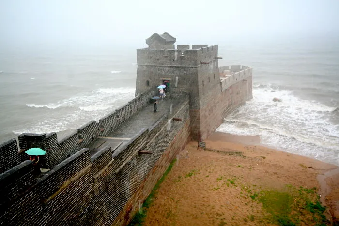 Así es el extremo de la Gran Muralla China