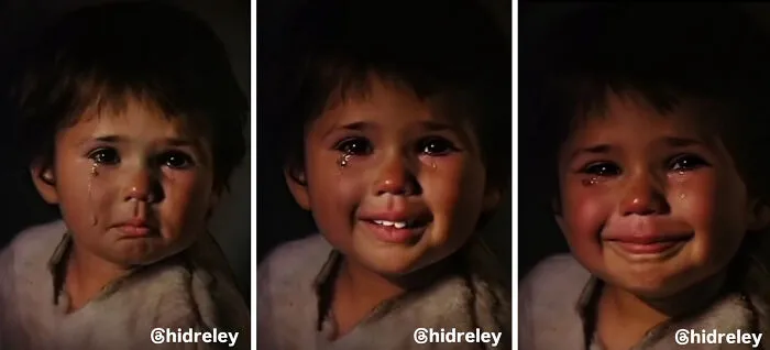 What If Bragolin’s Crying Children Smiled? I Used AI to Find Out (16 Pics)