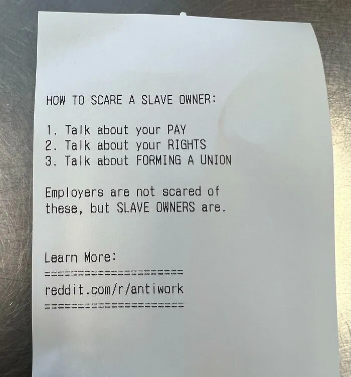 Look What I Found, Manager Says He Has Found This In Our Receipt Printer Every Morning!