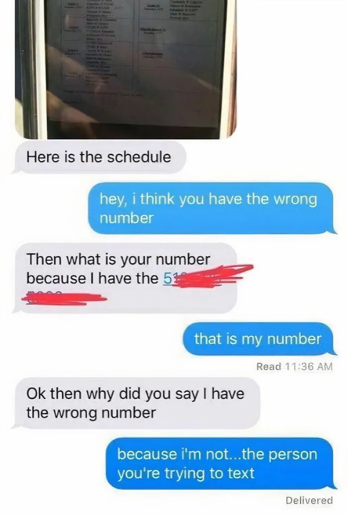 This "Wrong Number" Clarification: