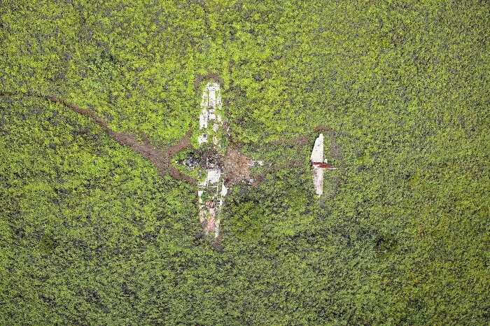 Downed Japanese Fighter Plane On Palau And The Photos I Took At The Location: 7°32'40.9"N 134°31'50.7"E