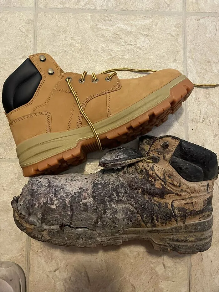 Same Boots 3 Years Apart