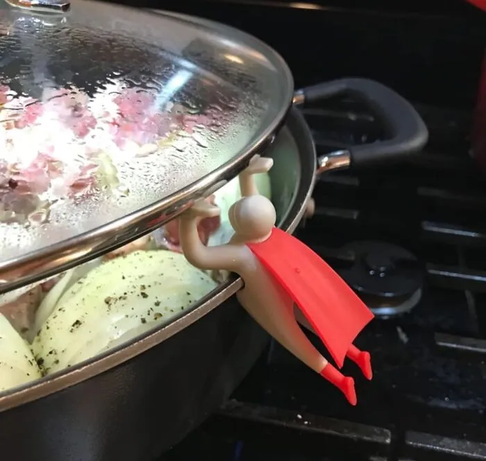 Is Your Pot Lid Getting Too Hot To Handle? This <a Style="Display:inline;" Href="Https://Www.amazon.com/Steaman-Releaser-Edge-Sitting-Superhero-Themed-Accessories/Dp/B0bg8v9rpq?ie=utf8&linkcode=ll1&tag=bppanther-20&linkid=19874b94fc8c9fd4ac7398f714cc7144&language=en_us&ref_=as_li_ss_tl" Target="_blank"><span Style="Font: Inherit; Color: #d74b1f;"> Superhero Steam Releaser</Span> Swoops In To Save The Day, One Perfectly Vented Pot At A Time