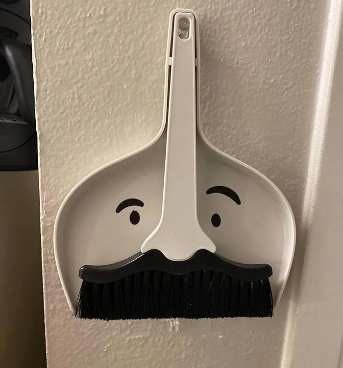 Tidy Up With A Touch Of Je Ne Sais Quoi: This <a Style="Display:inline;" Href="Https://Www.amazon.com/Dustache-Dustpan-Mustache-Cleaning-Keyboard/Dp/B0957zyblf?ie=utf8&linkcode=ll1&tag=bppanther-20&linkid=75d320b628c4533b458c37072e353df3&language=en_us&ref_=as_li_ss_tl" Target="_blank"><span Style="Font: Inherit; Color: #d74b1f;"> Dustpan Set</Span> Will Sweep You Off Your Feet (And Keep Your Floors Crumb-Free)