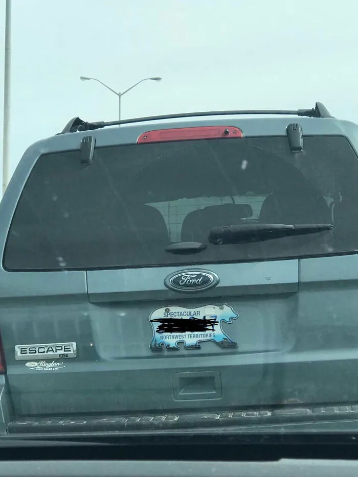En Canadá, los coches de los territorios del noroeste tienen matrículas en forma de oso polar