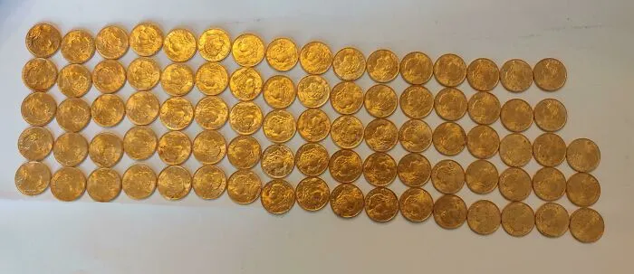 Found 83 Gold Coins At The Bottom Of A Coal Container After Renovating The House !