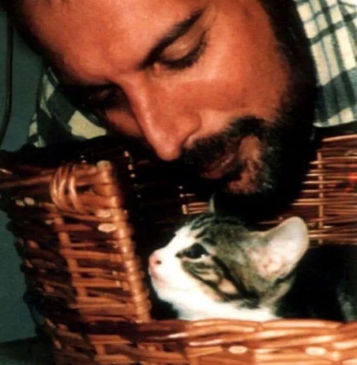 Freddie Mercury And One Of His Many Cats