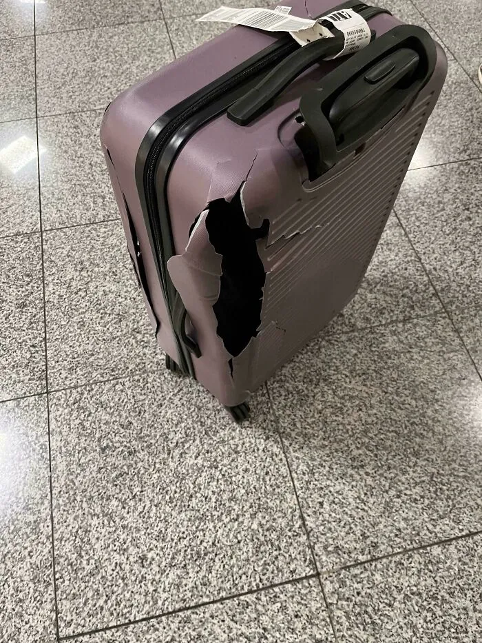 This Is How The Luggage Containing My Playstation Arrived