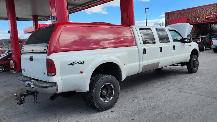 3-Row Ford F-350. Owner Built It Himself Over The Course Of 3 Years