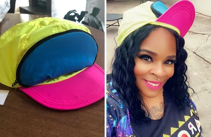 Channel Your Inner 90s Kid Because This <a Style="Display:inline;" Href="Https://Www.amazon.com/Fanny-Pack-Hat-Your-Head/Dp/B07prn1qt6?ie=utf8&th=1&linkcode=ll1&tag=bprooster-20&linkid=eefa58ee2ed2023ccec97ae0a7b71c6d&language=en_us&ref_=as_li_ss_tl" Target="_blank"><span Style="Font: Inherit; Color: #d74b1f"> Colorblocked Neon Fanny Pack Hat</Span> Is The Ultimate Throwback Accessory Bringing Back Memories Of Lisa Frank And Dial-Up Internet