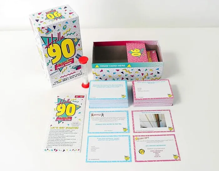 Do You Even Remember The 90s Or Are Some Of The Facts Fuzzy? Time To Grab The <a Style="Display:inline;" Href="Https://Www.amazon.com/Buffalo-Games-Hella-90s-Culture/Dp/B07mrr473c?ie=utf8&linkcode=ll1&tag=bprooster-20&linkid=dbf87217e46d282199525e8261cdd3e1&language=en_us&ref_=as_li_ss_tl" Target="_blank"><span Style="Font: Inherit; Color: #d74b1f"> Hella 90s Pop Culture Trivia Game</Span> And Prove You're The Ultimate Master Of All Things Dial-Up, Boy Bands, And Bad Fashion Choices