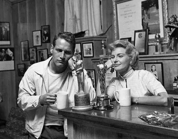 Paul Newman y Joanne Woodward, 1958