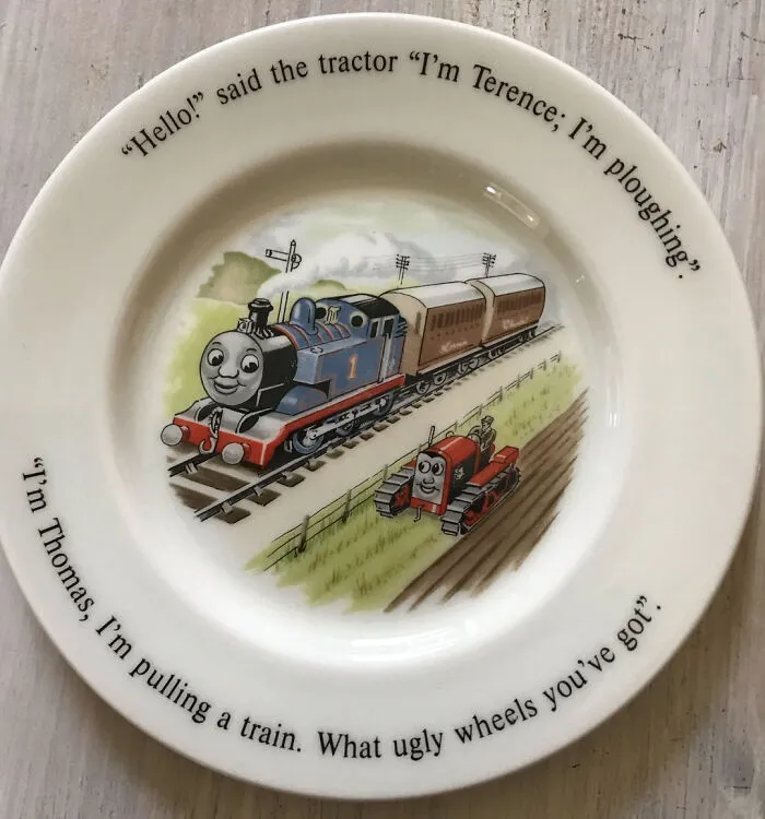 Found This Plate In A Charity Shop And It Really Made Me Laugh. Absolutely No Need For That From Thomas