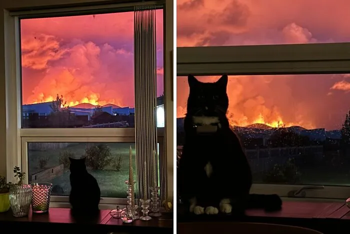 My View Of The New Volcano Eruption In Iceland