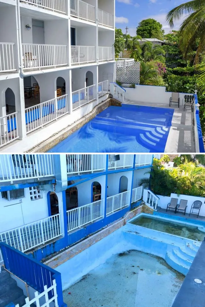 Hotel Pool Expectation vs. Reality