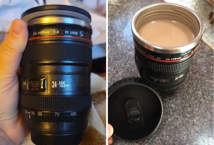 Ready To Snap Into Caffeine Mode, This <a Style="Display:inline;" Href="Https://Www.amazon.com/Strata-Cups-Stainless-Retractable-Photographer/Dp/B01n1wyqyt?ie=utf8&linkcode=ll1&tag=bparmadillo-20&linkid=979d6de02101715672b5c7bc77086da5&language=en_us&ref_=as_li_ss_tl" Target="_blank"><span Style="Font: Inherit; Color: #d74b1f;"> Camera Lens Coffee Mug </Span> Is The Perfect Shot Of Morning Motivation For Any Photography Fan