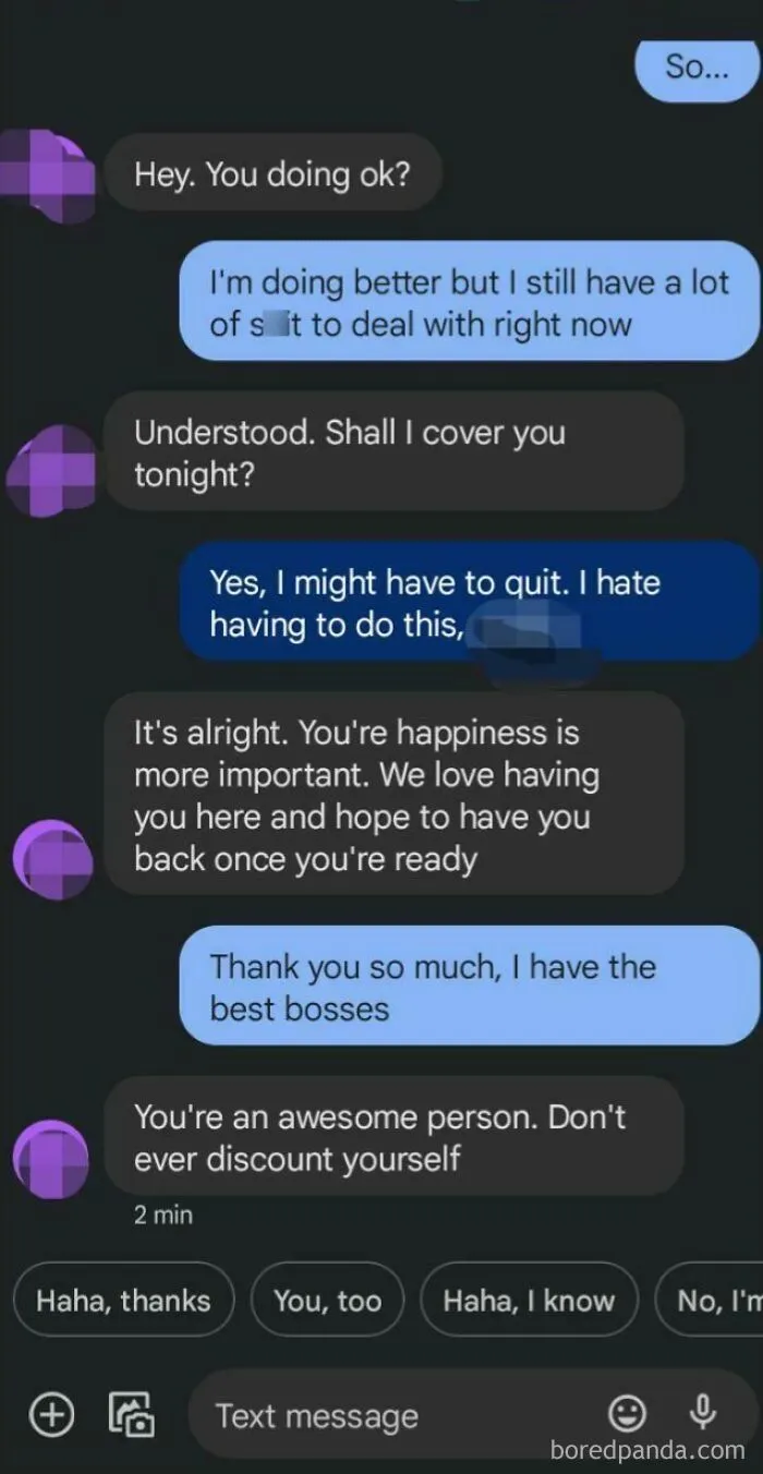 I Had To Quit My Delivery Job Today Due To Depression, This Is How My Manager Responded