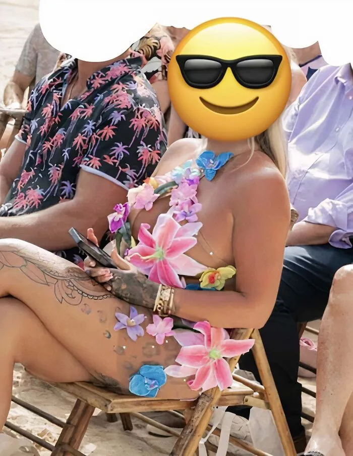 El vestido que usó la peluquera y maquilladora en la boda en la playa de mi amiga