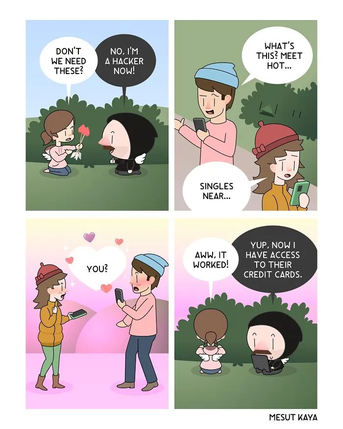 26 Silly Comics On Life With Funny Twists, By Mesut Kaya