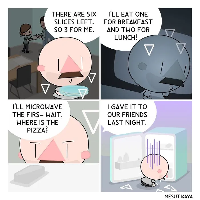 26 Silly Comics On Life With Funny Twists, By Mesut Kaya