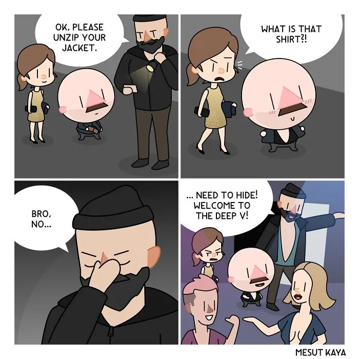 26 Silly Comics On Life With Funny Twists, By Mesut Kaya