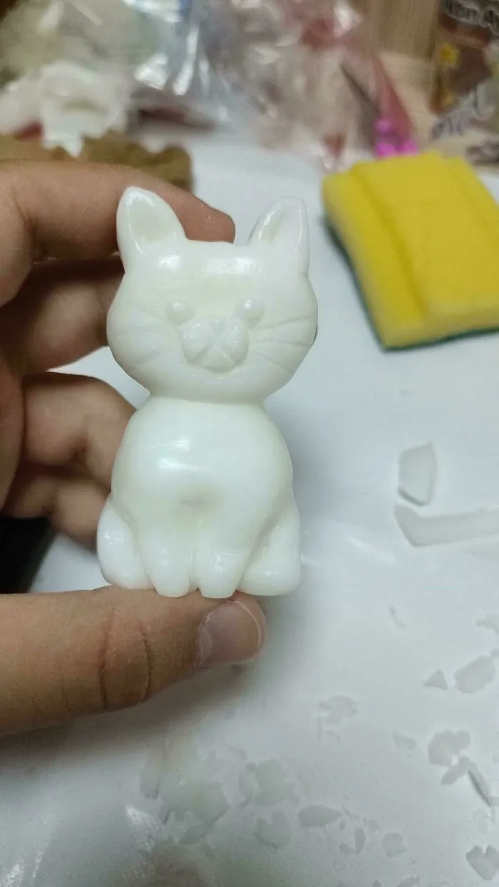 I Carved Out A Cat Out Of Soap