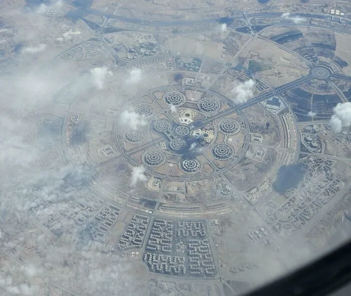 Octagon (Egyptian Ministry Of Defense) Seen From The Plane