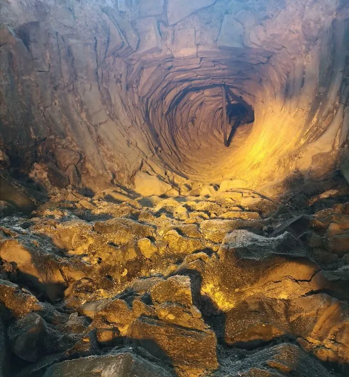 Inside The Chimney Of An Irish Castle Built In The 1100s