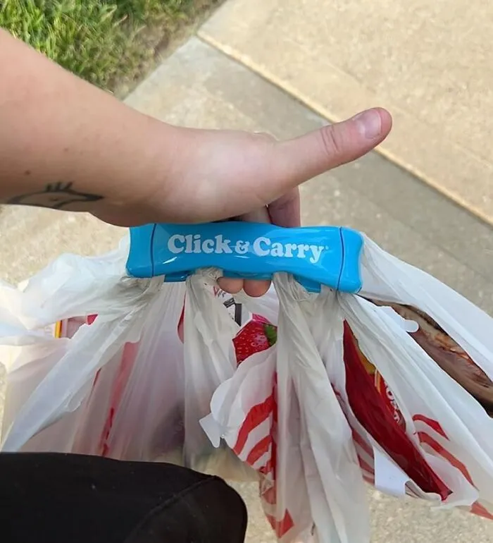 Take A Load Off (Literally!) With The Ingenious <a Style="Display:inline;" Href="Https://Www.amazon.com/Click-Carry-Grocery-Carrier-Cushion/Dp/B091q24ksw?ie=utf8&th=1&linkcode=ll1&tag=bphawk-20&linkid=3ed107dcf8d9b394462c7848131d7700&language=en_us&ref_=as_li_ss_tl" Target="_blank"><span Style="Font: Inherit; Color: #d74b1f;"> Click & Carry Grocery Bag Carrier</Span>, A Clever Contraption That Makes Hauling Heavy Groceries A Breeze