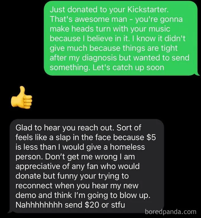 Old Friend Think I’m Clout Chasing And Demands More Money For His Kickstarter