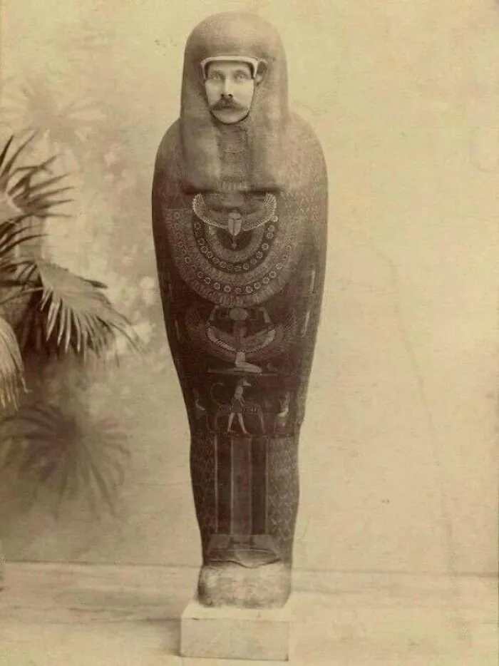 Arch Duke Ferdinand Of Austria, Posing As A Mummy, 1894