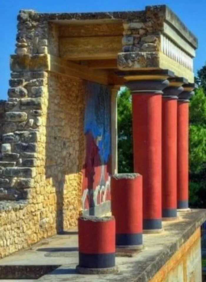 The Palace Of Knossos, Located On The Island Of Crete In Greece, Is The Oldest Palace In Europe, Dating Back Over 4,000 Years