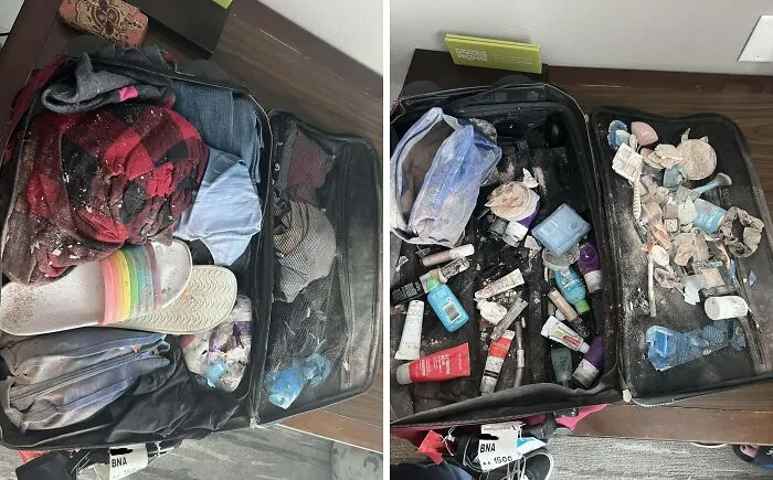 My Luggage Got Ran Over. I Was Forced To Gate-Check My Carry-On, And When I Went To Pick It Up I Was Told It Had Been “Banged Up”. However It Was Actually Mangled