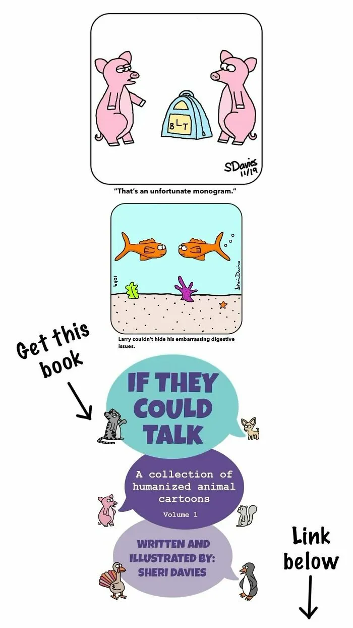 30 Cute And Funny Animal Cartoons I Draw To Support Charities