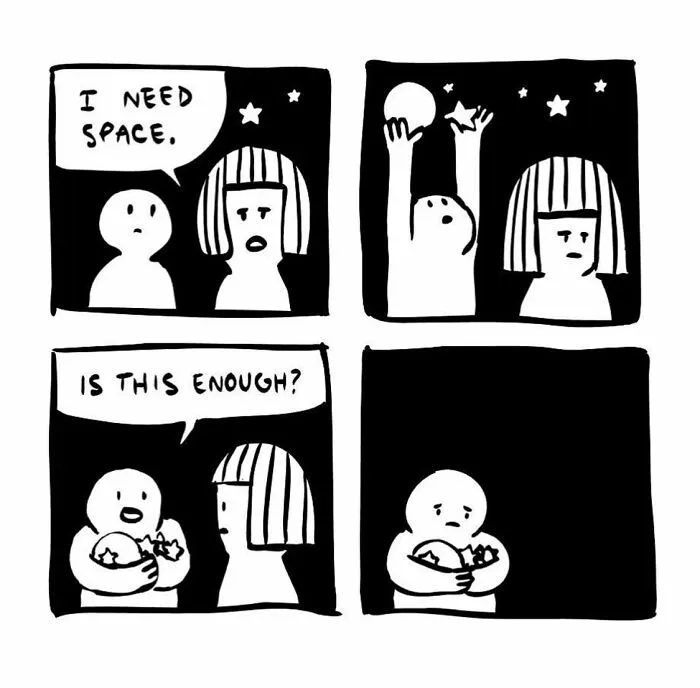 30 Minimalist Comics By This Artist That Prove Less Can Definitely Be Funnier