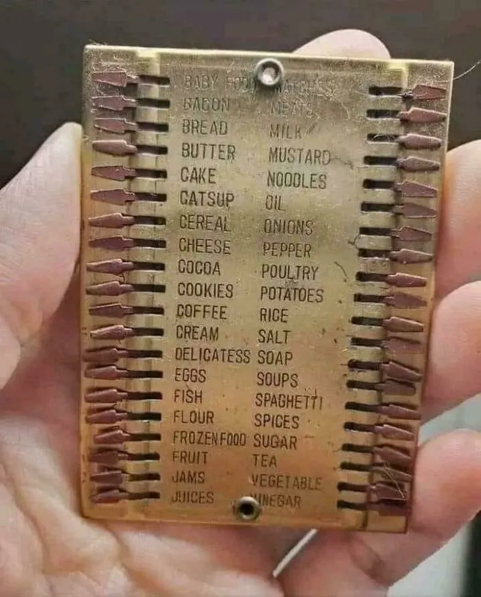 Reusable Shopping List From The 1920s