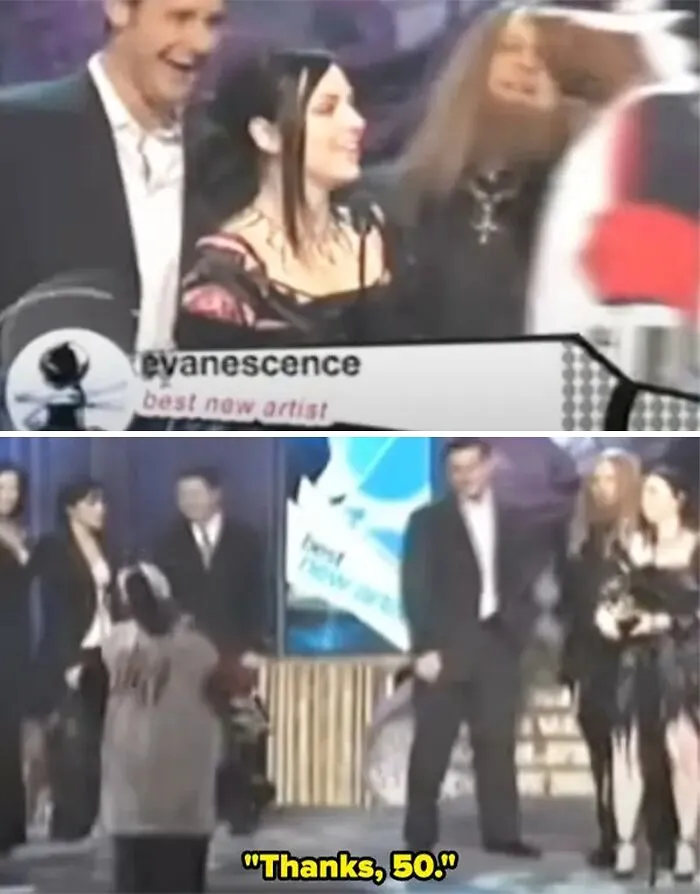 Evanescence Grammy Win For Best New Artist 2004
