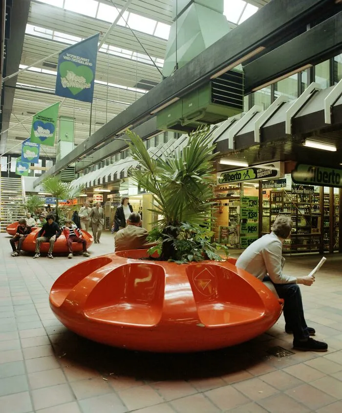 Shopping Mall In Utrecht. Netherlands, 1981