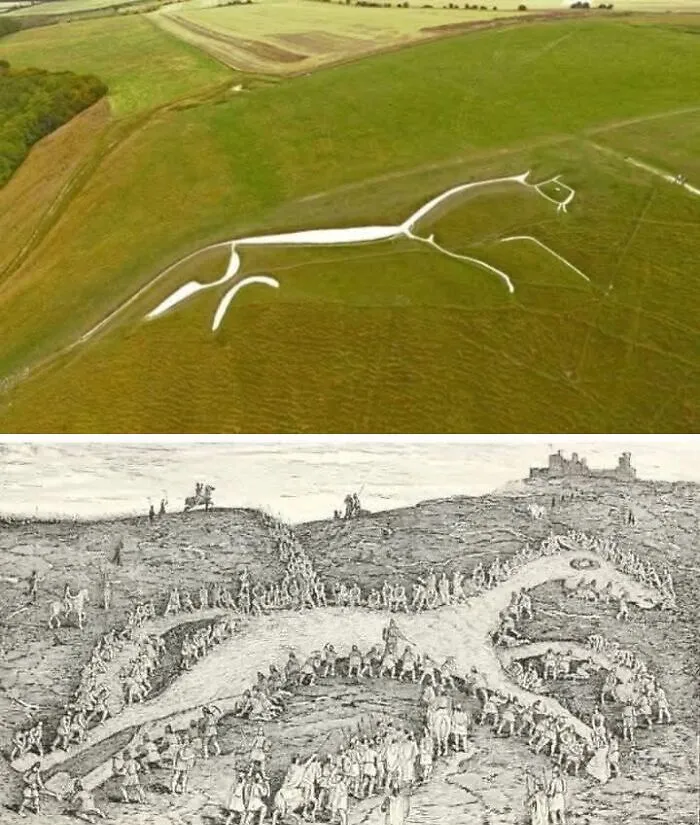 High Upon The Rolling Hills Of Oxfordshire, A 3,000-Year-Old Mystery Gazes Across The Landscape—the White Horse Of Uffington. But This Is No Ordinary Carving…